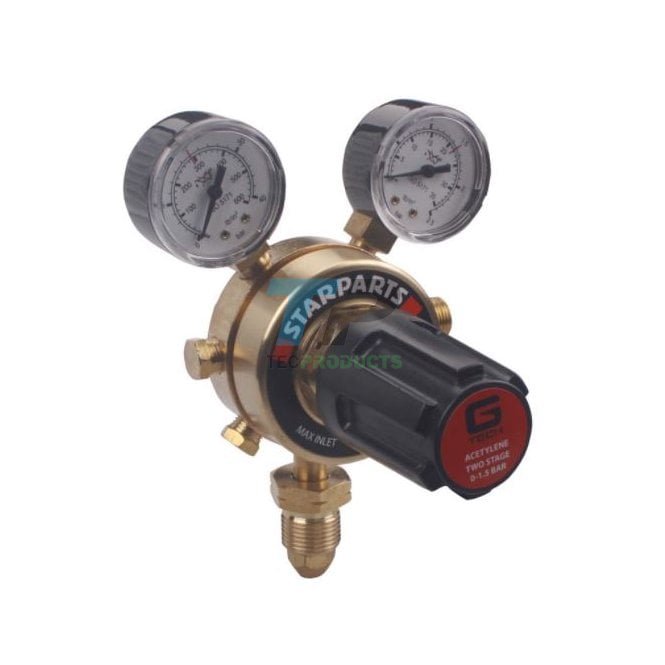 G-Tech Gas Equipment Gtech Acetylene Regulator 2 Stage 2 Gauge
