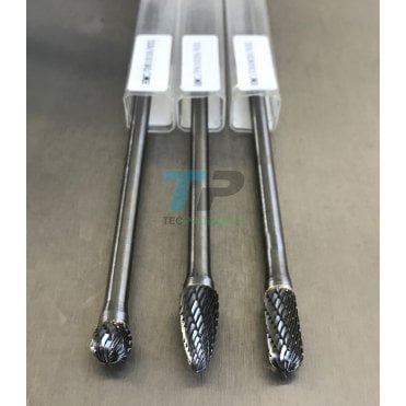 HMC Carbide Burr set – 3 extra long shank burrs 169mm long