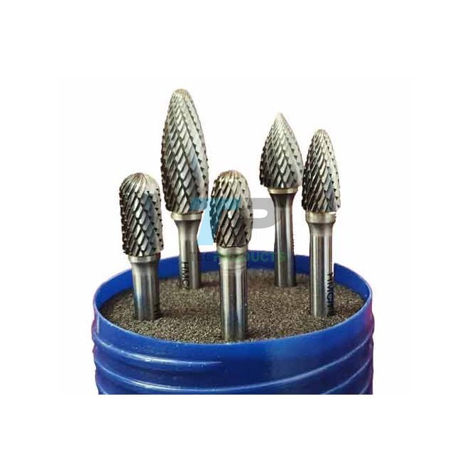 HMC Carbide Burr Set 5 Piece 5 shapes for Welding Preparation