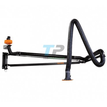 Welding Fume Exhaust Set 3 Joints - Rigid Metal Tube Arm (9-10m)