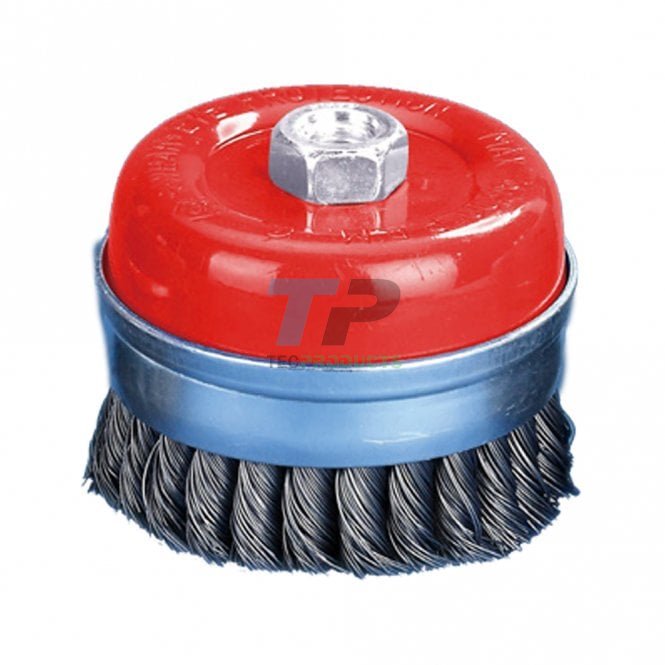 Mild Steel Twist Knot Cup Brush