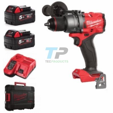 Milwaukee M18FPD3-502X 18V Combi Drill Package C/W 2 x 5AH Batteries