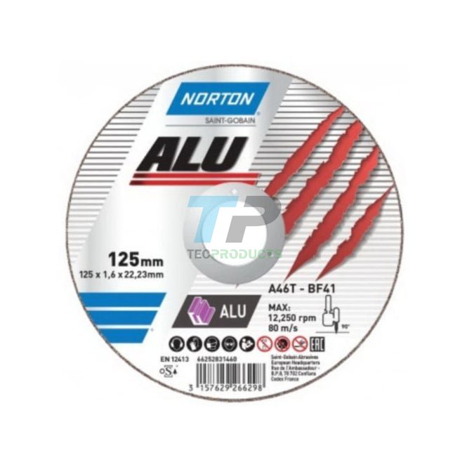 Norton Abrasives Norton ALU Cut Thin Cutting (Slitting) Disc For Aluminum 4.5