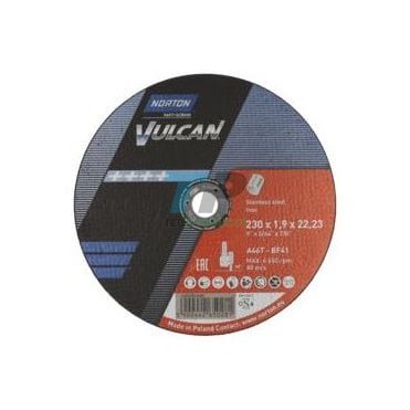 Norton Vulcan Inox 230MM(9") x 1.9MM Thin Cutting (Slitting) Disc 
