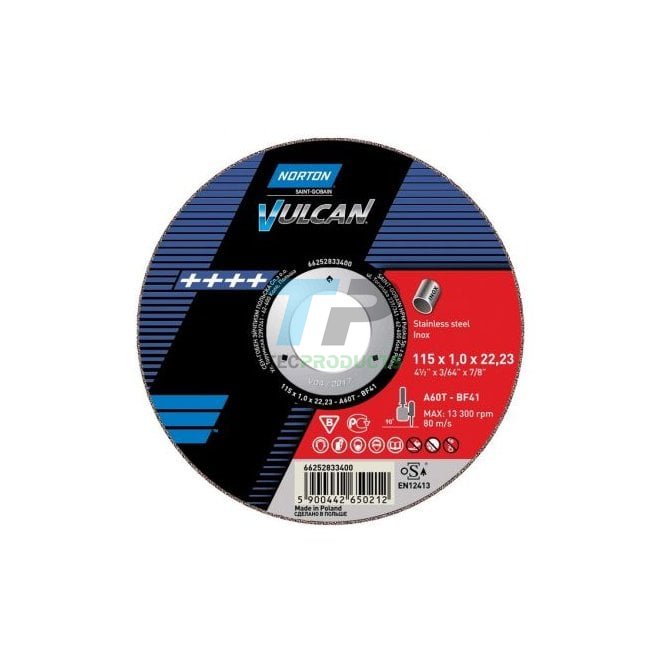 Norton Abrasives Norton Vulcan Inox(Stainless) 4.5