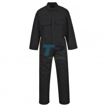 Bizweld BIZ1 Flame Resistant Black Welding Coverall Tall Leg