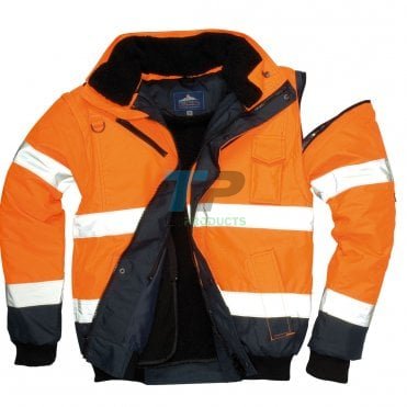 Portwest C465 Hi-Vis Contrast Bomber Jacket