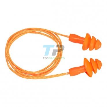 Portwest EP04 Reusable Ear Plugs Corded TPR 50 Pairs 