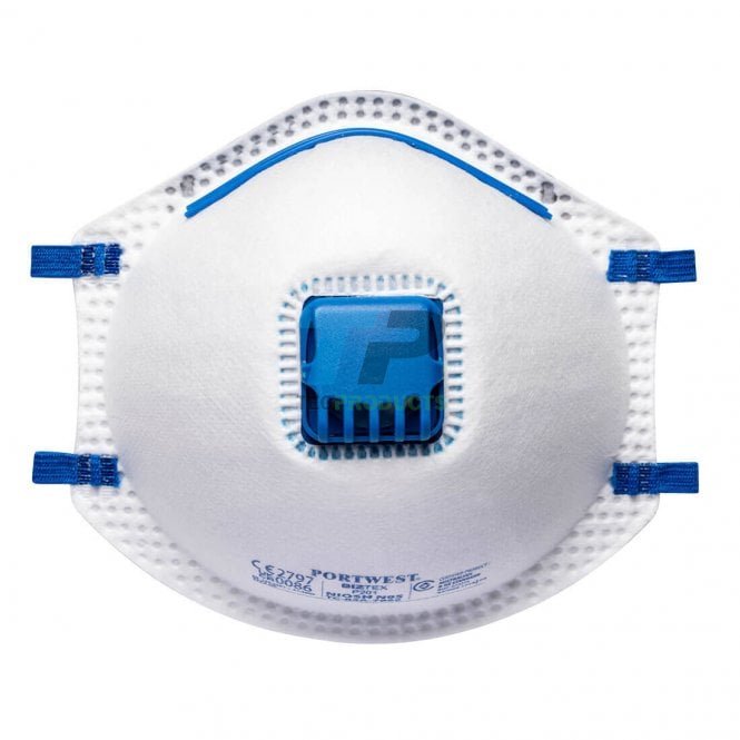 Portwest  FFP2 Valved Respirator Dust Mask PK Of 10