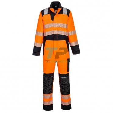 Portwest FR509 Flame Resistant Hi-Viz Coverall Orange/Black