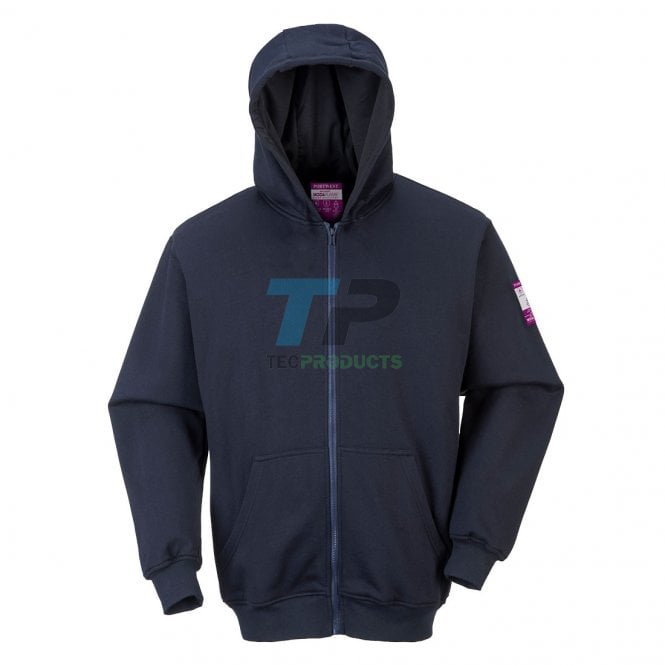 Portwest  FR81 Flame Resistant Zip Up Hooded Sweatshirt