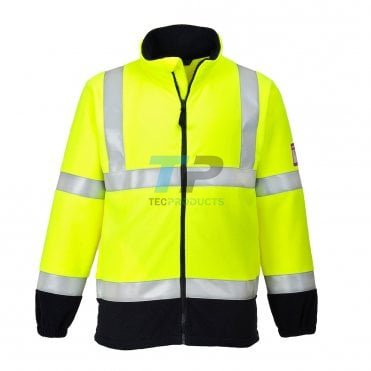 Portwest Modaflame Fleece Hi-Vis Contrast Flame Resistant Jacket