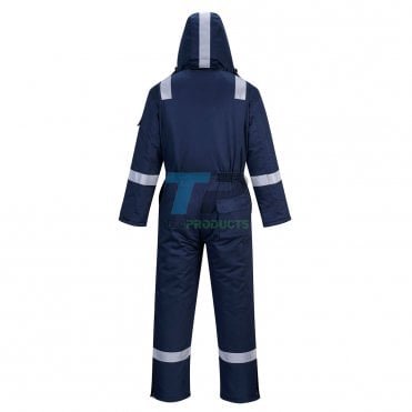 Portwest Navy FR53 Flame Resistant Anti-Static Winter Welders Overalls