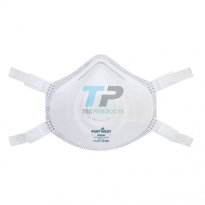 Portwest  P305 Valved FFP3 Premium Dolomite Face Mask Pk Of 5