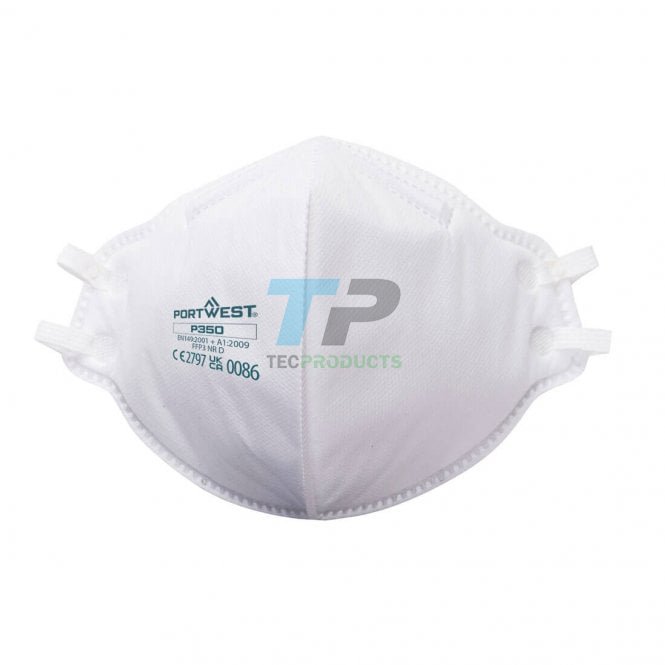 Portwest  P350 FFP3 Dolomite Fold Flat Facemasks Pk Of 20