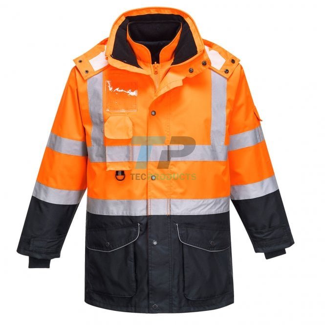 Portwest  S426 Hi-Vis 7-in-1 Contrast Traffic Jacket