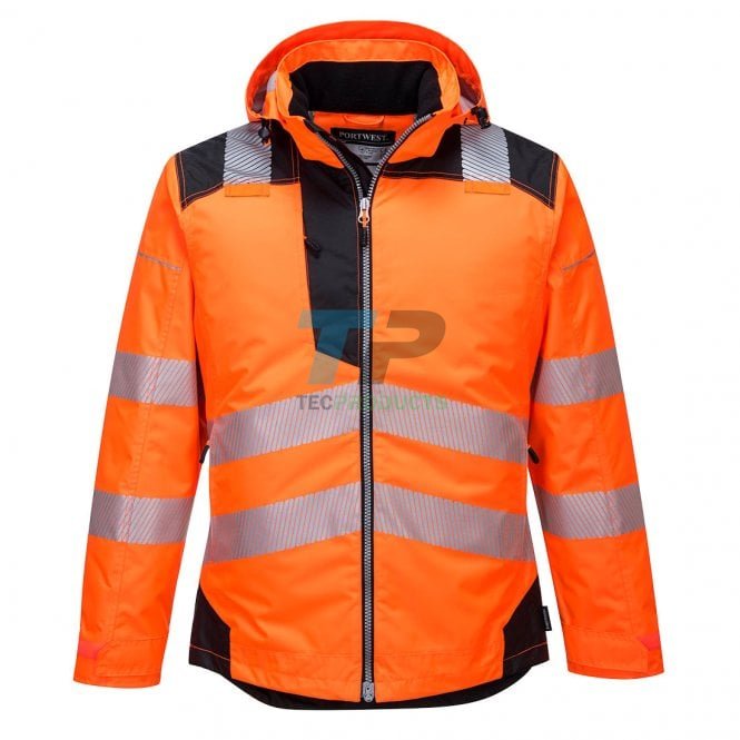 Portwest  T400 PW3 Hi-Vis Jacket Waterproof Work Jacket