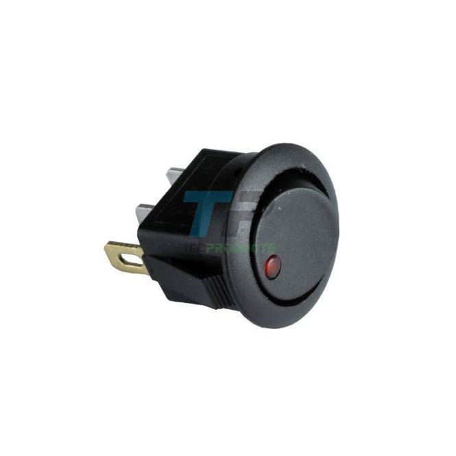 Round 12V 20A Toggle Switch With Red LED Light