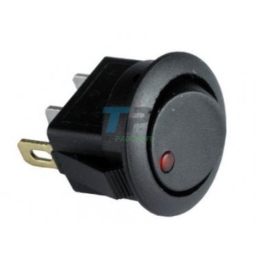 Round 12V 20A Toggle Switch With Red LED Light