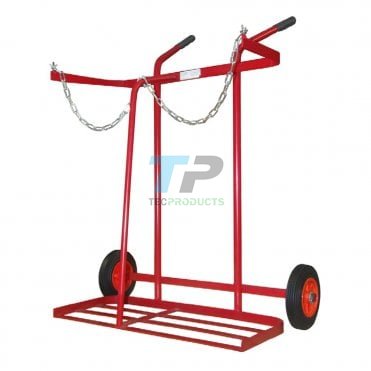 Solid Tyre Oxygen/Propane Cylinder Trolley
