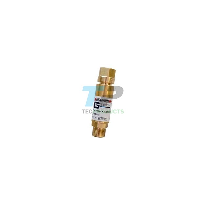 Starparts Flashback Arrestor In-Line Oxygen Regulator Side