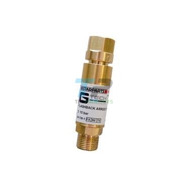 Flashback Arrestor In-Line Oxygen Regulator Side