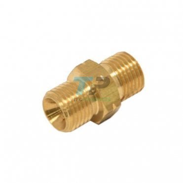 Gas 3/8" BSP To 3/8" BSP Equal Male Coupler Right Hand Thread