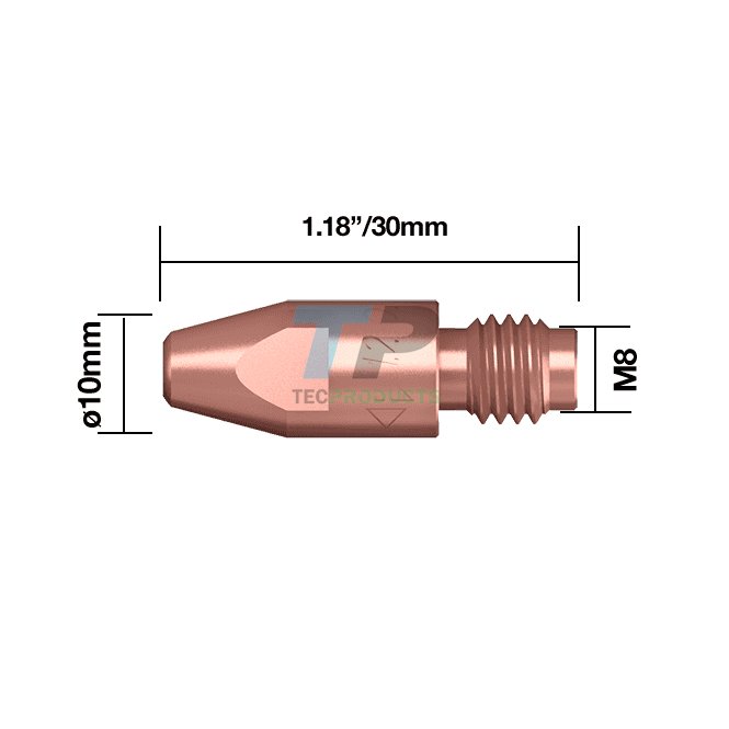 Starparts Mig Contact Tip M8 Thread MB36 & MB501 Fitment