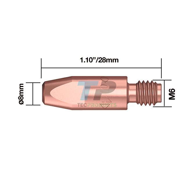 Starparts Standard MB15 & MB25 Mig Tip M6 Thread 0.6-1.2MM