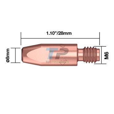 Starparts MIG Tip with M6 Thread