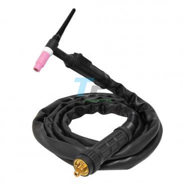 WP26 TIG 12JE Torch 12.5ft Switched & Sheathed Euro Fitting