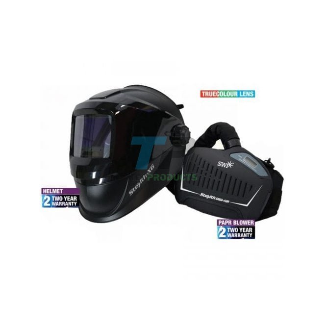 Stealth  XG Flip Up Airfed Welding & Grinding PAPR Helmet Package