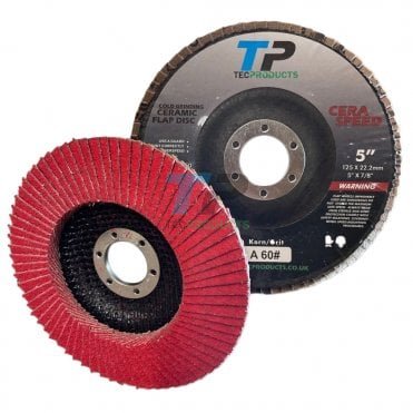 TEC Products Cera-Speed Ceramic Flap Disc 5" (125mm)