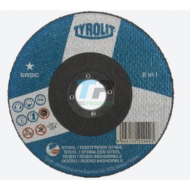 Tyrolit Basic 1 Star 2 In 1 Metal Thin Cutting Discs 230MM(9") x 1.9MM 34332876