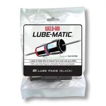 Weld Aid Lube-Matic Black Lube Pads For MIG Wire Pack Of 6