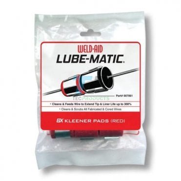 Weld Aid Lube-Matic Red Kleemer Pads For MIG Wires 6 Pack