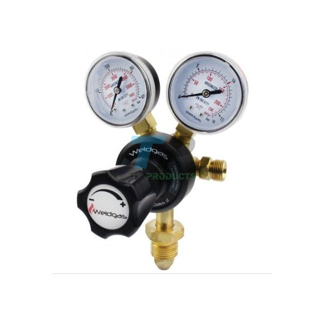 Weldgas  Single Stage 2 Gauge Argon/Co2 Bottom Entry Regulator