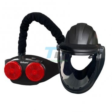Navishock Airfed Clear Grinding Helmet With Hard Hat With Airkem Unit 